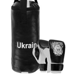 Боксерський набір дитячий (рукавички+мішок) LEV UKRAINE LV-9940 (PVC, мішок h-40см, d-15см, кольори в асортименті)