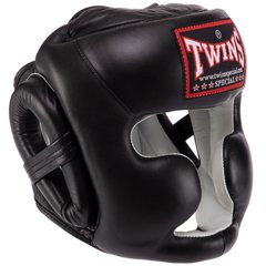 Шолом боксерський з повним захистом шкіряний TWINS HGL6 (р-р S-XL, кольори в асортименті)