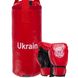 Боксерський набір дитячий (рукавички+мішок) LEV UKRAINE LV-9940 (PVC, мішок h-40см, d-15см, кольори в асортименті)