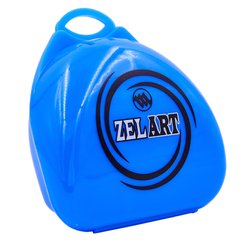 Футляр для боксерської капи Zelart BO-4278 (поліпропілен, синій, жовтий, прозорий)