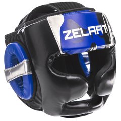 Шолом боксерський з повним захистом PU ZELART BO-1320 (р-р M-XL, кольори в асортименті)