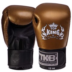 Рукавички боксерські шкіряні на липучці TOP KING Super Snake TKBGEM-02 (р-р 8-18oz, кольори в асортименті)