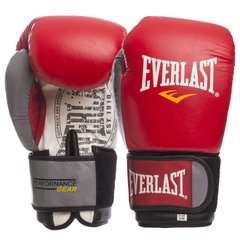 Рукавички боксерські шкіряні на липучці ELS EV-009B (р-р 10-14oz, кольори в асортименті) C3