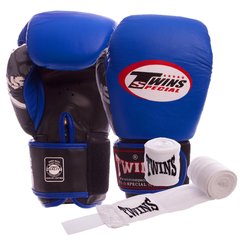 Перчатки боксерские кожаные на липучке TWN CLASSIC 0269 (р-р 10-16oz, цвета в ассортименте)