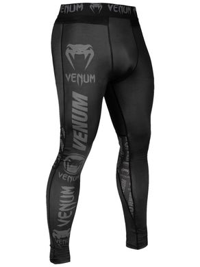 Компрессионные штаны Venum Logos Black ( тайтсы, леггинсы ), XS