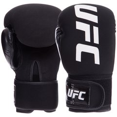 Рукавички боксерські неопренові на липучці UFC PRO Washable UHK-75007 (неопрен, р-р Reg(SM), чорний)