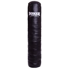 Мішок боксерський Циліндр Шкіра h-160см BOXER Класик 1001-012 (наповнювач-ганчір'я х-б, d-33см, вага-40кг, чорний)