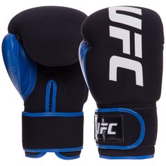 Рукавички боксерські неопренові на липучці UFC PRO Washable UHK-75015 (неопрен, р-р Reg(SM), синій)