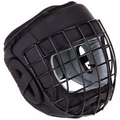 Шлем для единоборств с металлической решеткой кожаный Zelart VL-3150 (р-р S-XL, цвета в ассортименте)