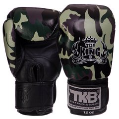 Рукавички боксерські шкіряні на липучці TOP KING Empower Camouflage TKBGEM-03 (р-р 8-18oz, кольори в асортименті)