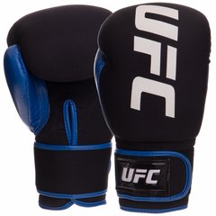Рукавички боксерські неопренові на липучці UFC PRO Washable UHK-75016 (неопрен, р-р L, синій)