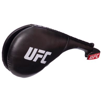 Ракетка для тхеквондо подвійна (1шт) UFC PRO UCP-75346 (PU, наповнювач-пінополіуретан, р-р 38х20см, чорний)