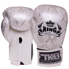 Рукавички боксерські шкіряні на липучці TOP KING Super Snake TKBGSS-02 (р-р 8-18oz, кольори в асортименті)