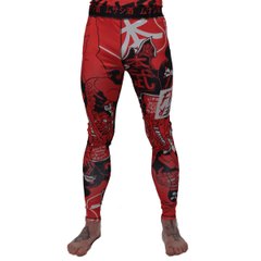 Компресійні штани First Player Muay Red Samurai ( тайтси, легінси ), XS