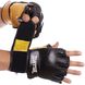 Рукавички для змішаних єдиноборств MMA шкіряні MATSA ME-2010 (р-р M-XL, кольори в асортименті)