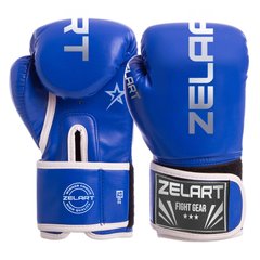Рукавички боксерські PU на липучці Zelart BO-3987 (р-р 8-12oz, кольори в асортименті)