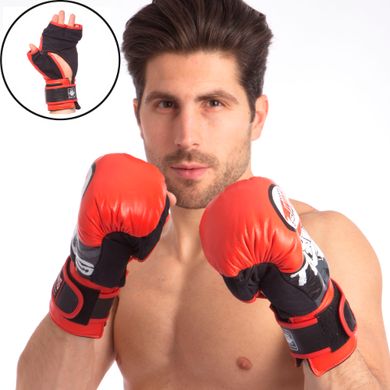 Гібридні рукавички для бойових мистецтв MMA шкіряні близнюки-MMA-Rep (RR 8-12oz) 0275