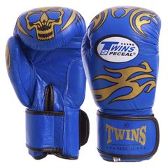 Перчатки боксерские кожаные на липучке TWN MA-5436 (р-р 8-12oz, цвета в ассортименте)