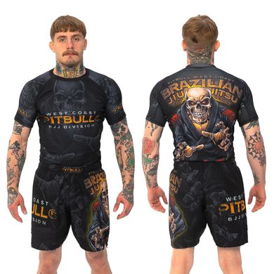 Комплект спортивний для тренувань Pitbull Jiu Jitsu Skull, XS