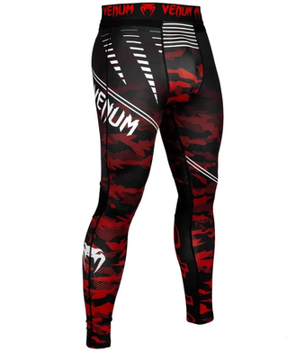 Легинсы Venum Okinawa Red ( компресионные штаны, тайтсы ), XL
