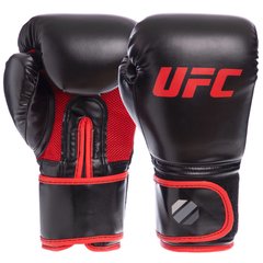 Рукавички боксерські PU на липучці UFC UHK-75125 Myau Thai Style (р-р 10oz, чорний)