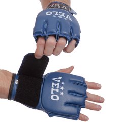 Перчатки для смешанных единоборств MMA кожаные VELO ULI-4024 (р-р S-XL, цвета в ассортименте)