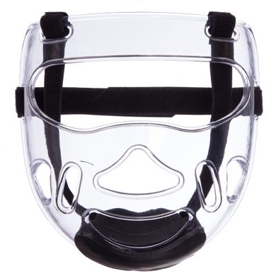 Маска защитная на шлем для тхэквондо SP-Sport BO-0398 (пластик, р-р S для шлема S-M, L для шлема L-XL, прозрачный)