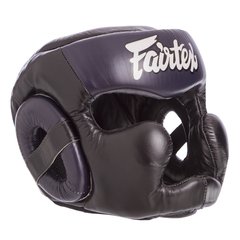 Шлем боксерский с полной защитой кожаный FAIRTEX HG13-CLOSE (р-р M-XL, цвета в ассортименте)