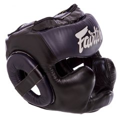 Шлем боксерский с полной защитой кожаный FAIRTEX HG13-LACES (р-р M-XL, цвета в ассортименте)