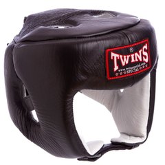 Шолом боксерський відкритий з посиленим захистом верхівки шкіряний TWINS HGL4 (р-р S-XL, кольори в асортименті)