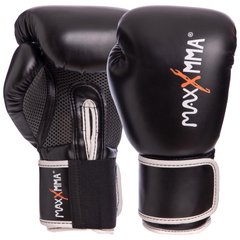 Рукавички боксерські PU на липучці MAXXMMA GB01S (р-р 10-12oz, кольори в асортименті)