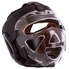 Шлем для единоборств с прозрачной маской FLEX VNM VL-8348 (р-р М-XL, цвета в ассортименте)